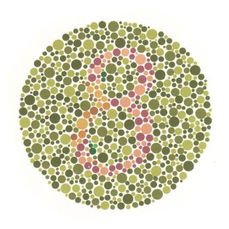 Ishihara Color Blindness Test Plate