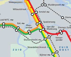 Subway Map Amsterdam - Part
