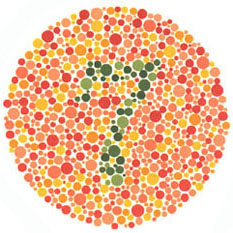 Eye Color Vision Test Chart